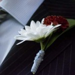 I made the boutonnieres with Robin's help.