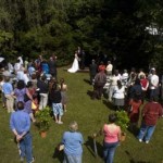 Our ceremony was in our friend's parents' yard
