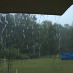 The rain was crazy!